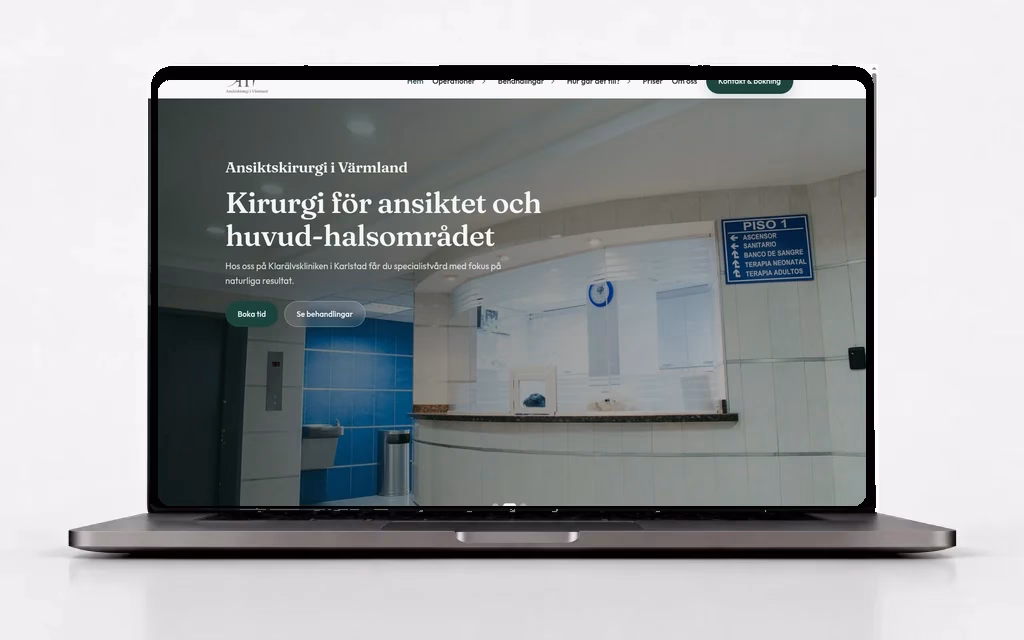 Ny webbplats för Ansiktskirurgi